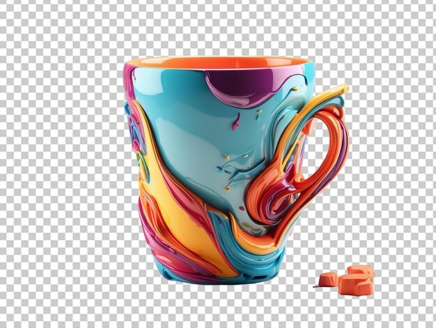 3d clipart cup sublimation on a white background