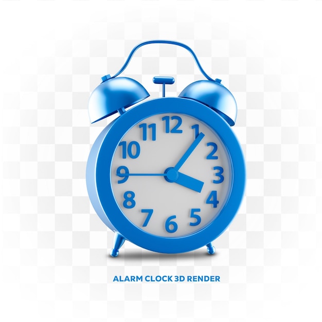 PSD 3d clock with alpha background