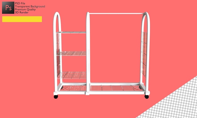 3d clothes rack illustration design