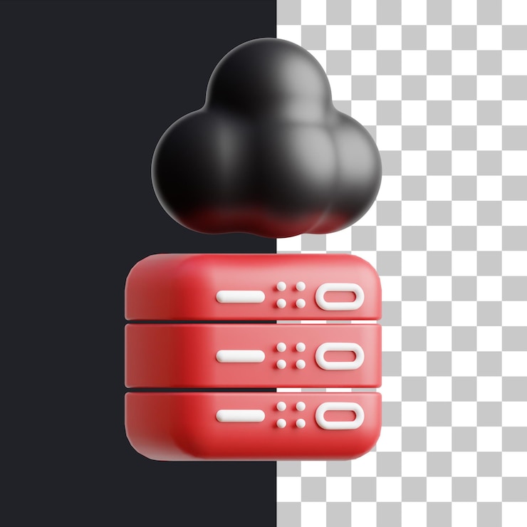 PSD 3d cloud server metaverse