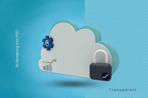 3d cloud server unlock mode icon