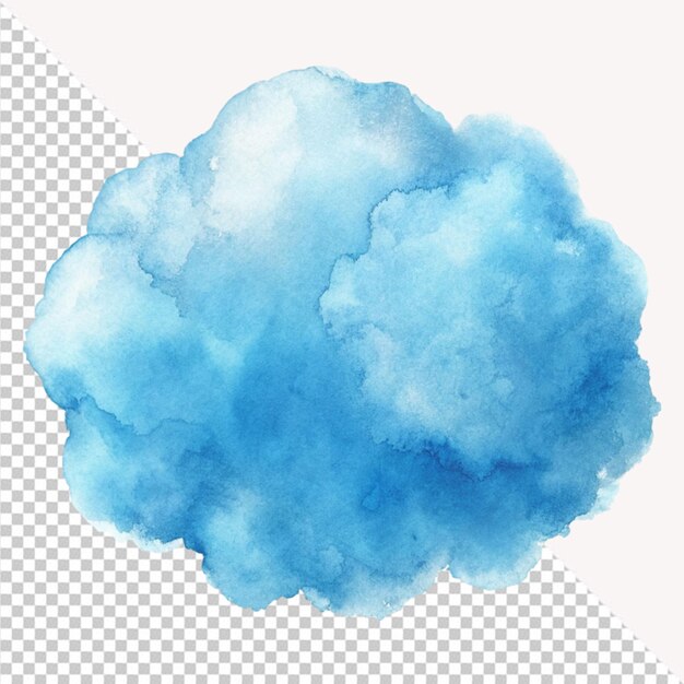 PSD 3d cloud on transparent background