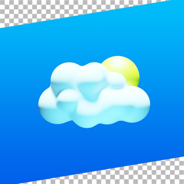 PSD 3d雲と太陽