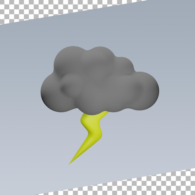 PSD 3d clouds and lightning