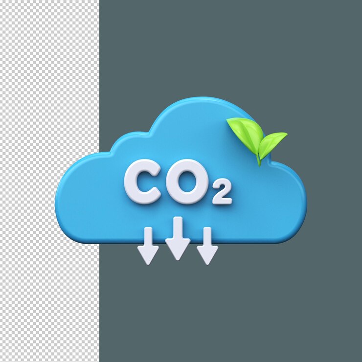 PSD 3d co2 gas cloud environment symbol