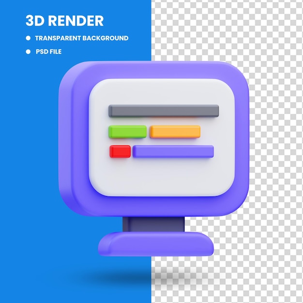 3D-code apparaat cyberbeveiliging pictogram illustratie weergave