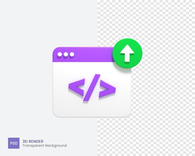 PSD Значок 3d-кодирования или файлы проекта программирования