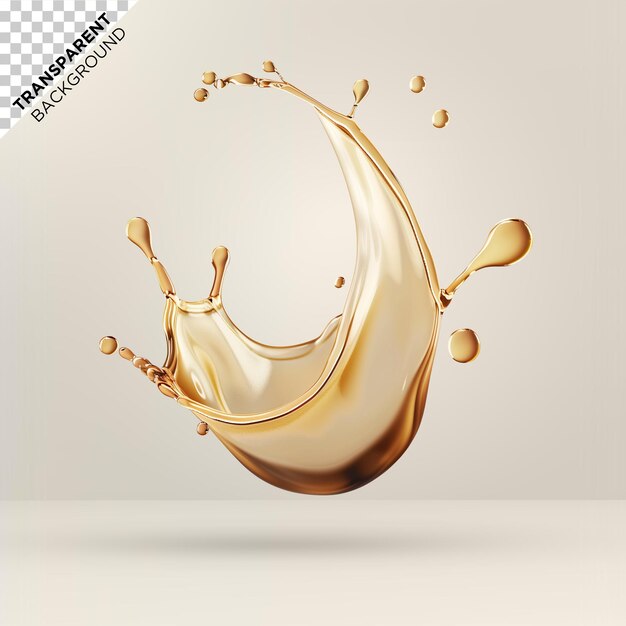 PSD 3d coffe juice liquid shape