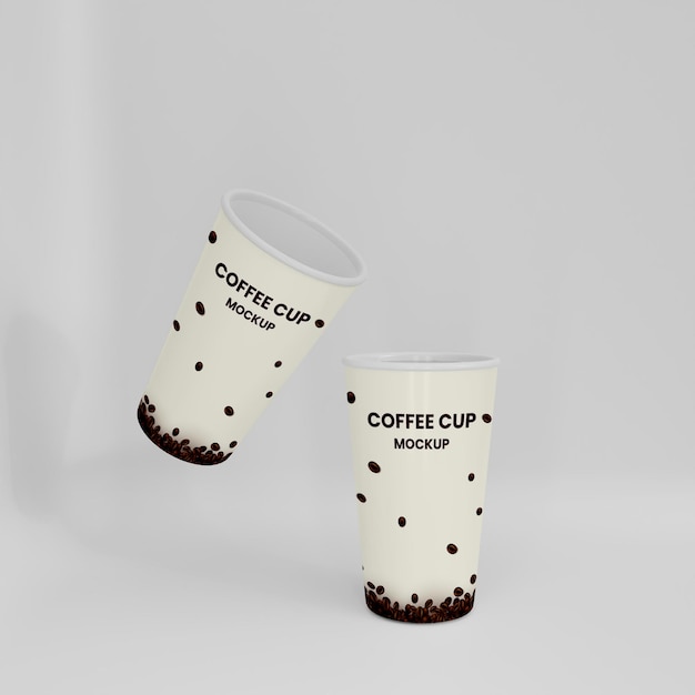 3d coffee cup mockup