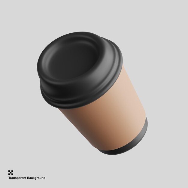 PSD 3d coffee cup