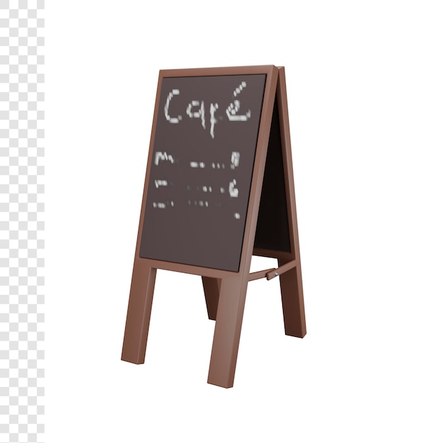 3d кофейное меню на подставке