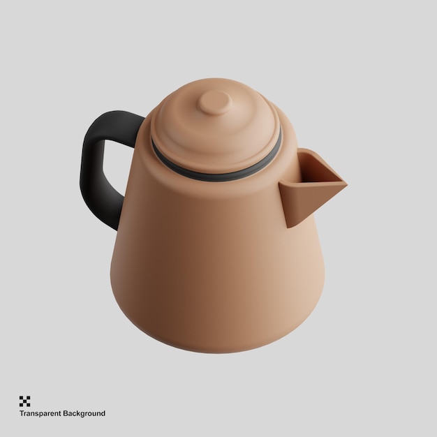 PSD caffettiera 3d