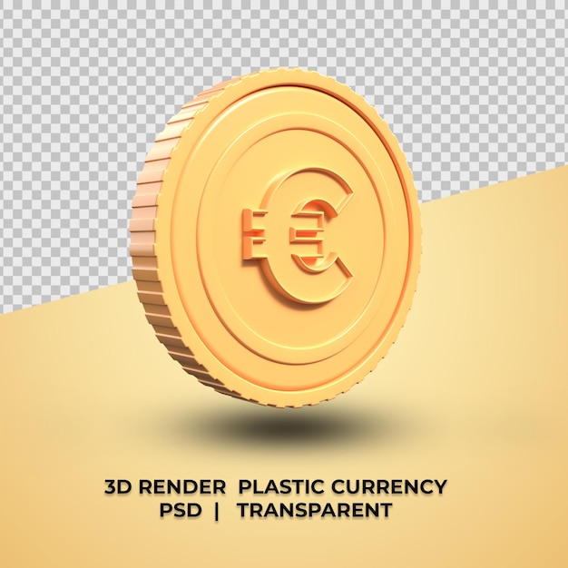 PSD 3d moneta moneta euro