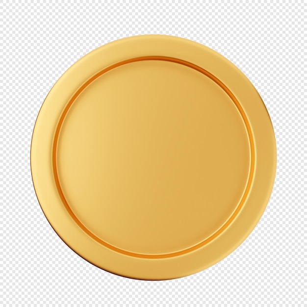 PSD 3d coin gold silver bronze icon illustration render