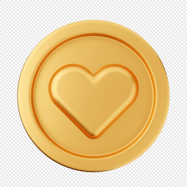 3d coin gold silver bronze icon illustration render