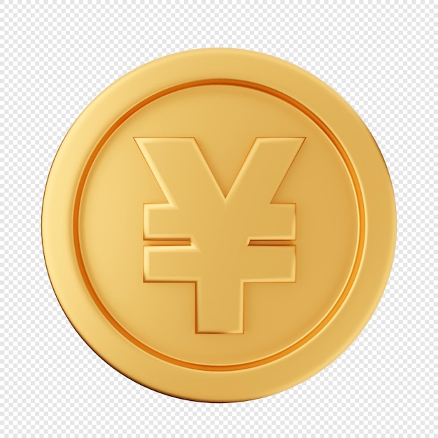 PSD 3d coin gold silver bronze icon illustration render