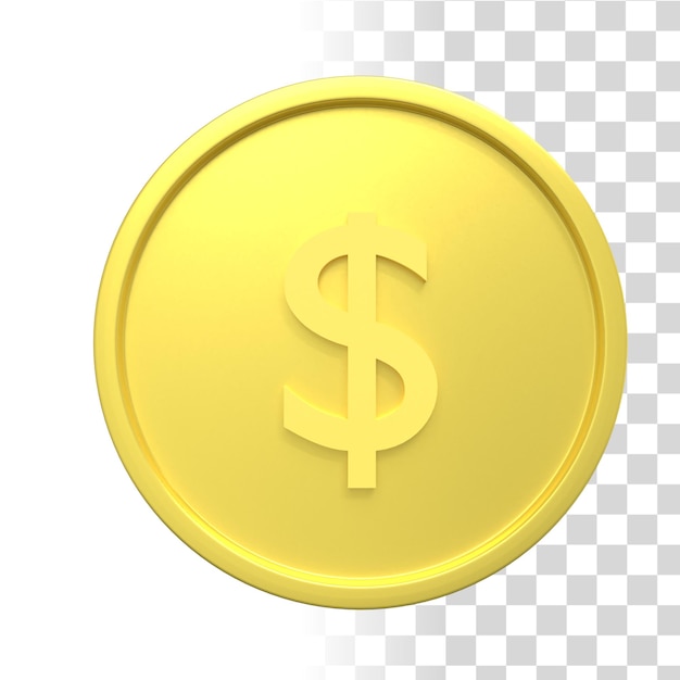 3D Coin Illustration