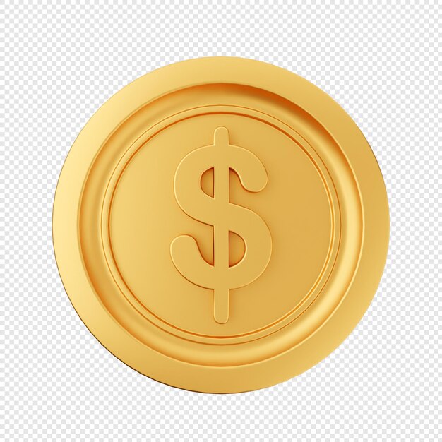 PSD 3d coin money dollar euro yen poundsterling icon illustration