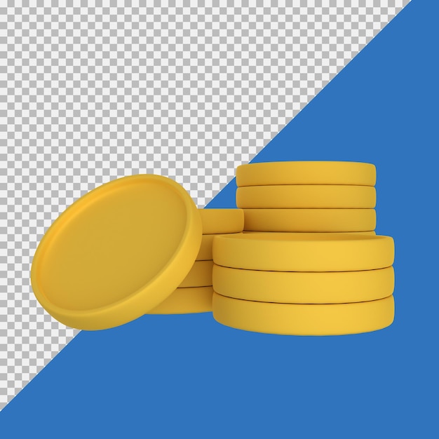 3d coin stack