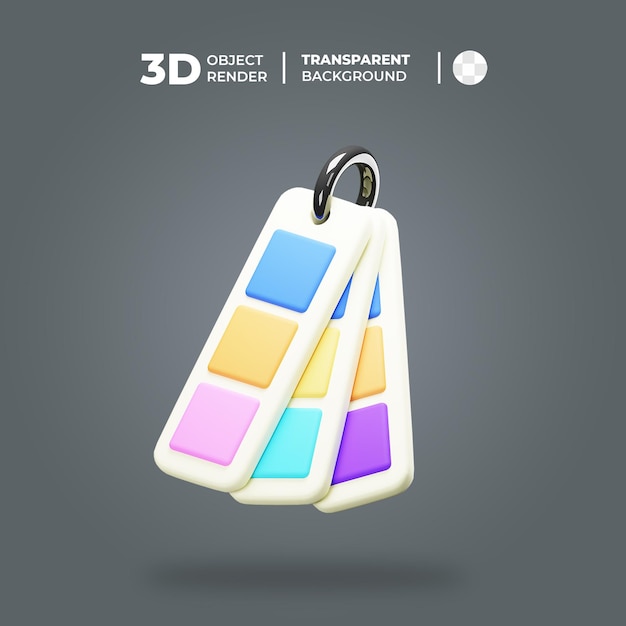 3d color palette icon