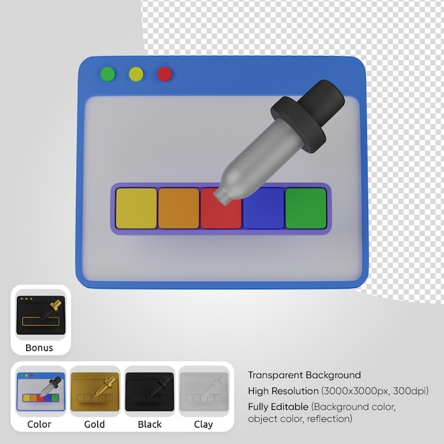 PSD 3d color picker