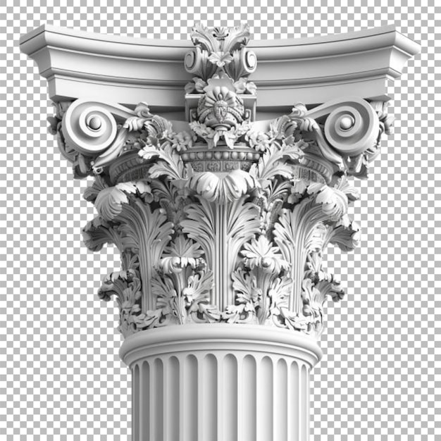 PSD colonna 3d png trasparente