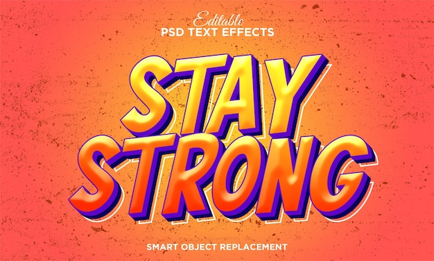 3d comic style text effect for retro title style