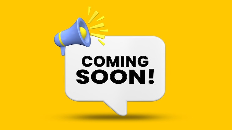 PSD 3d coming soon notification popup ui with bell icon launch teaser design