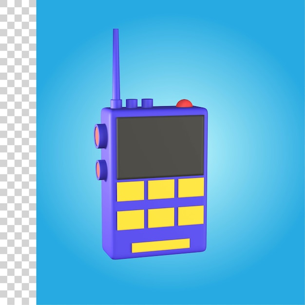 PSD 3d communication radio icon