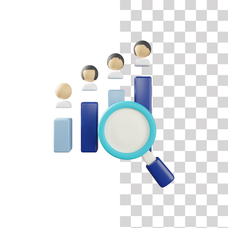 PSD 3d competitor analysis icon