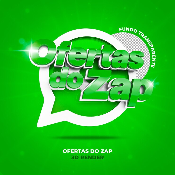 PSD 3d composition in portuguese zap offers