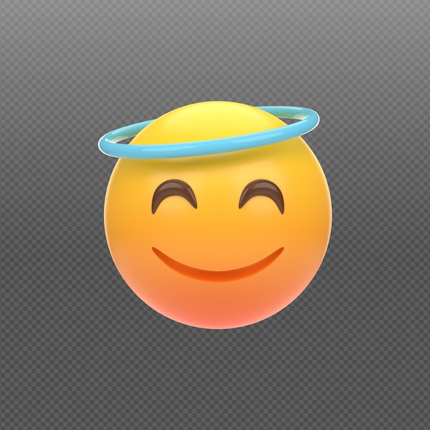 3d concept illustraion of emoji