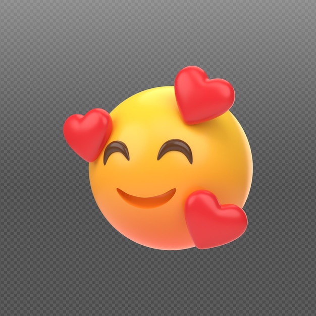 3D concept rendering of emoticon