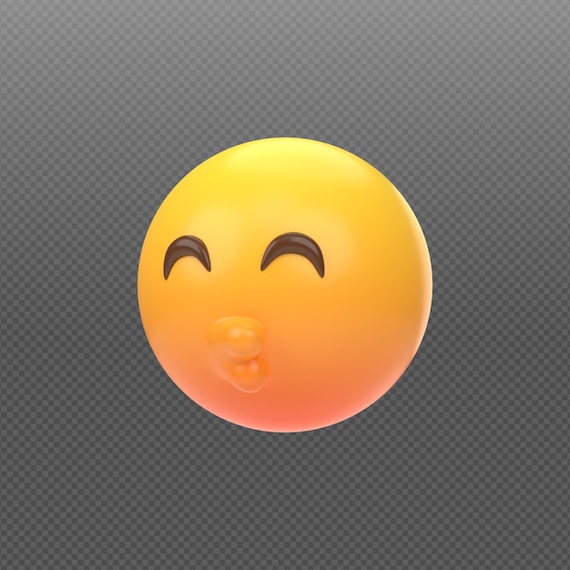 3d-conceptweergave van emoticon