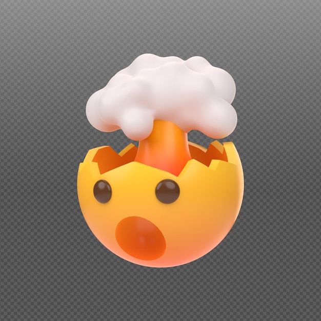 3d-conceptweergave van emoticon