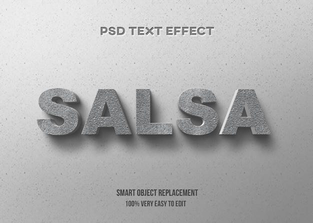 PSD 3d конкретный текстовый эффект