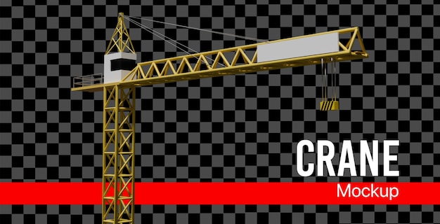 Мокет строительного крана 3D