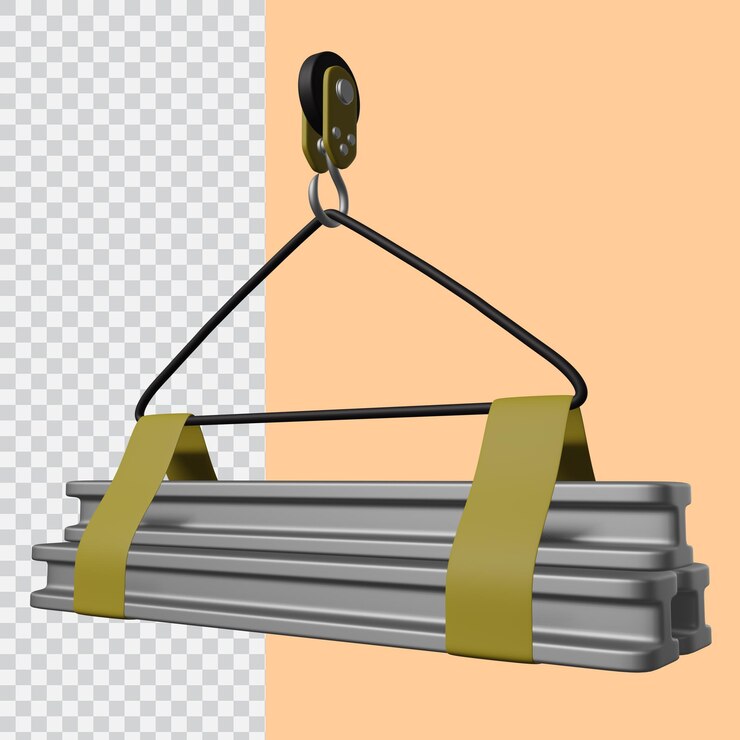 PSD 3d construction crane