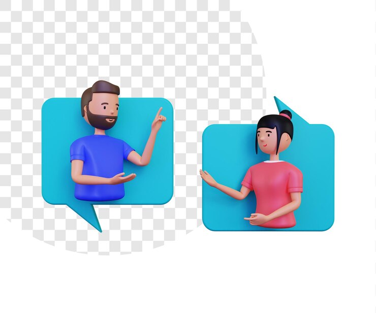 3D иллюстрации разговора