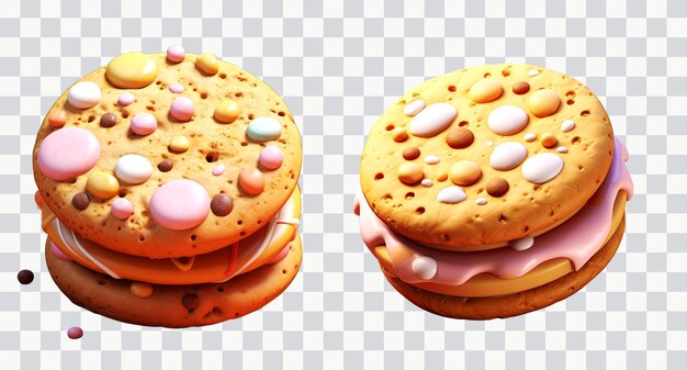 PSD 3d cookies soft smooth lighting