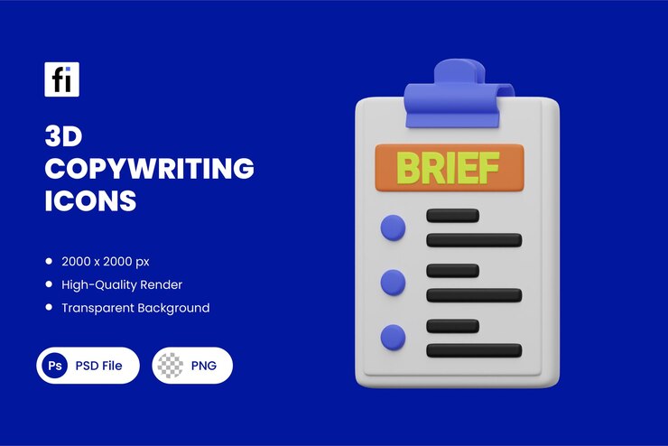 PSD 3d copywriting brief