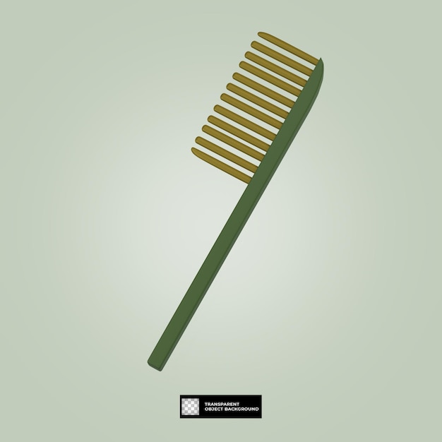 PSD 3d cosmetic comb icon