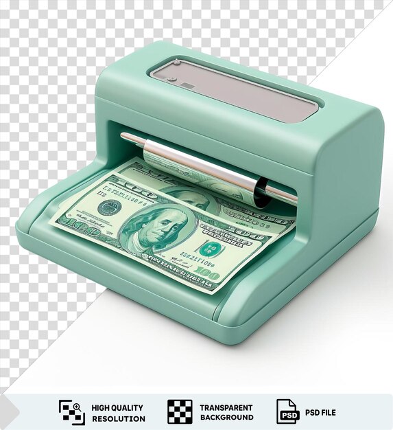 PSD 3d counterfeiter cartoon printing fake money