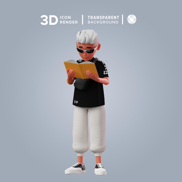 3d courier delivery man black friday illustration