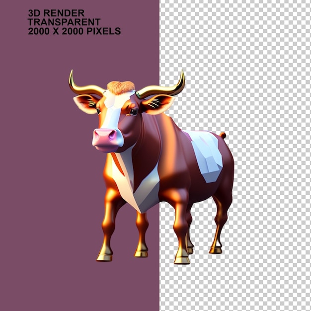 PSD 3d cow design