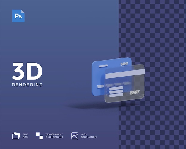 3d creditcard illustratie