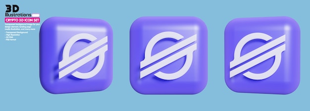 3D 암호화, 3D 아이콘 스텔라 및 로고 PNG
