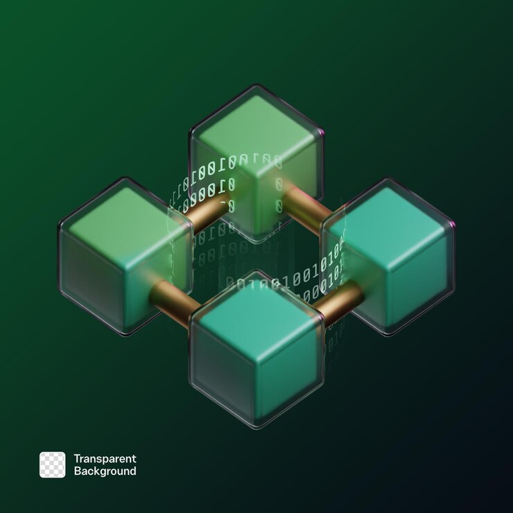 PSD 3d crypto icon illustration png template