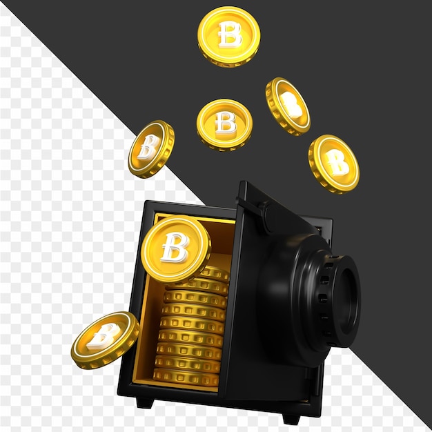 PSD 3d crypto illustrations