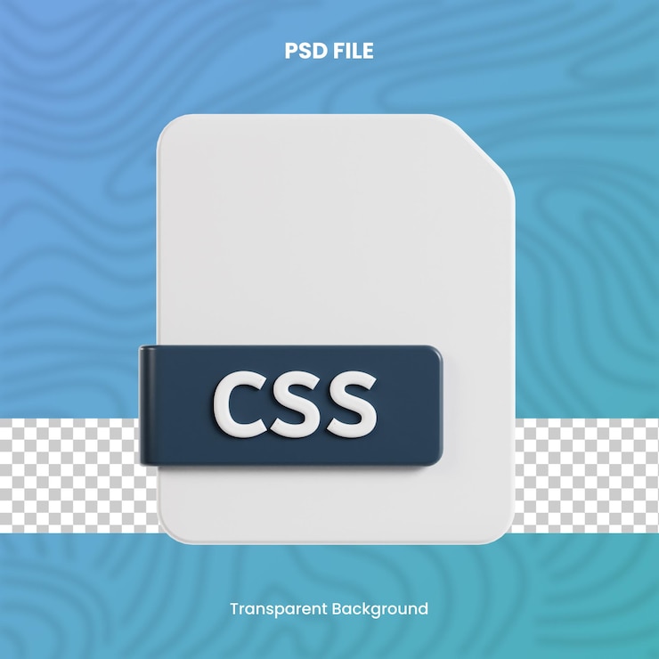PSD 3d css 3d render file format 3d set high quality isolated render